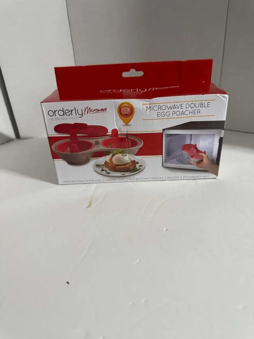 Orderly by Meridian Point Microwave Double Egg Poacher
